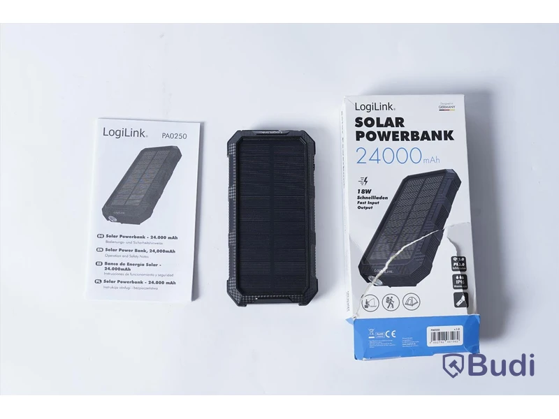 Powerbank Outdoor Solar 24000 mAh Svart
