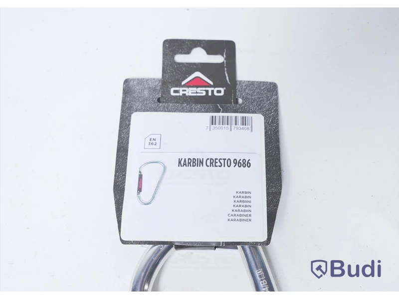 Karbinhake, 3st - Karbin Cresto 9686. Totalt värde ca 1200 kr. Ny.