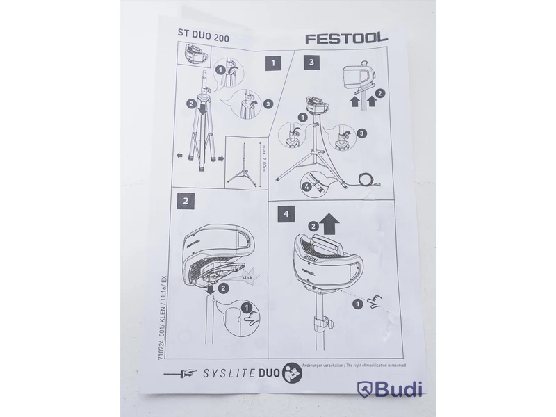 Stativ - Festool ST DUO 200. Nypris ca 2000 kr. Ny.