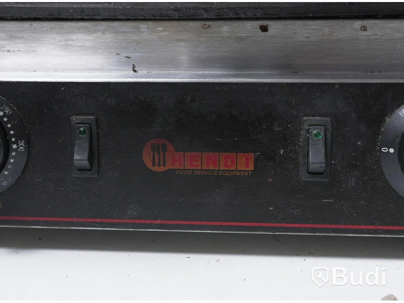 Klämgrill - Hendi BV dubbel. OBS! ett vred saknas, se bilder
