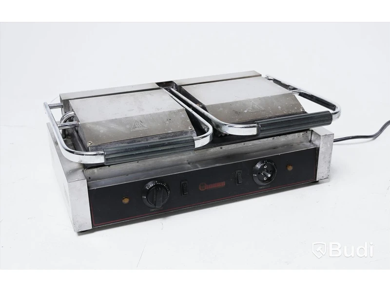 Klämgrill - Hendi BV dubbel. OBS! ett vred saknas, se bilder
