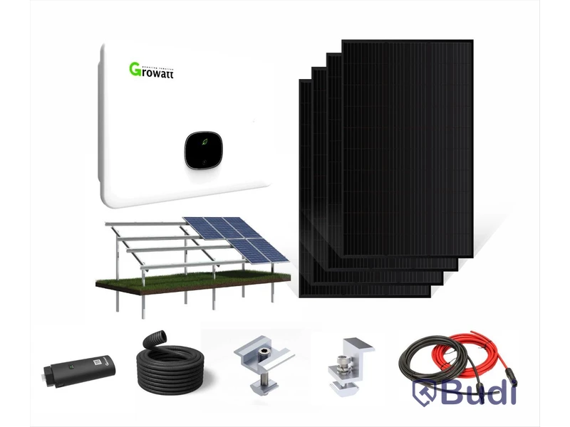 Solcellspaket för markmontage 15 kW ON-grid