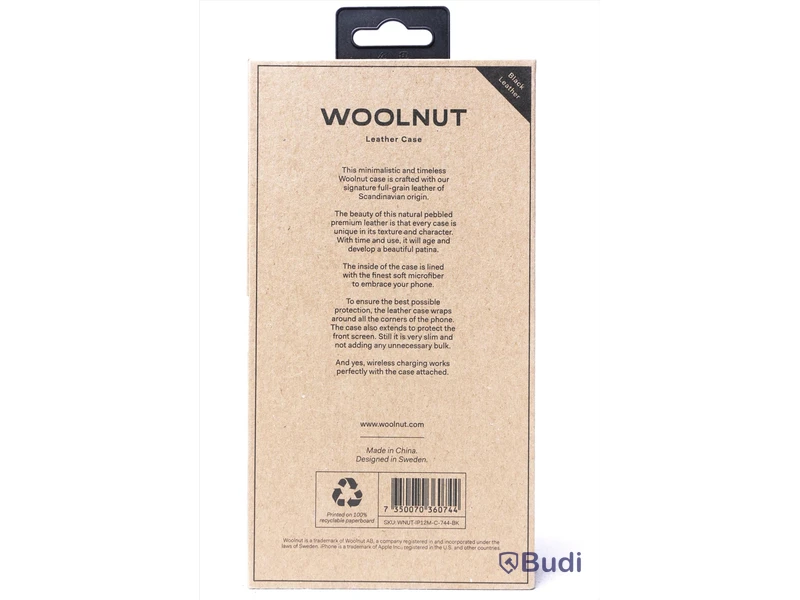 Skydd till iPhone 4st - Woolnut Leather Case for iPhone 12 mini. Ny, Obruten förpackning.