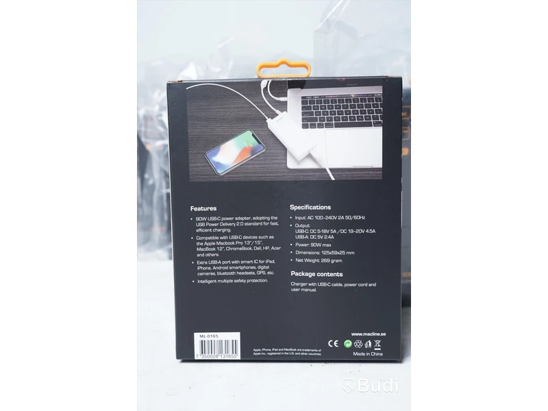 Laddare 8st - MacLine USB-C Charger 90W