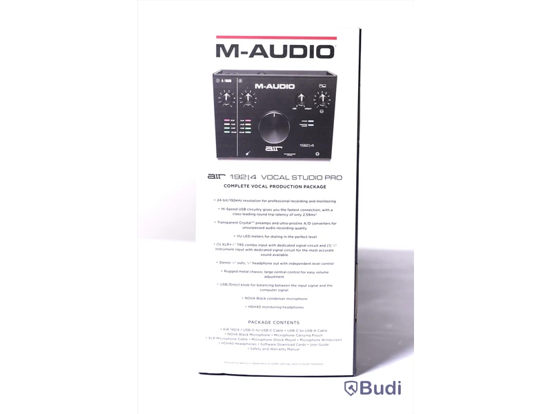 Inspelningskit - M-Audio Air 192-4 Vocal Studio Pro. Ny, Obruten förpackning.