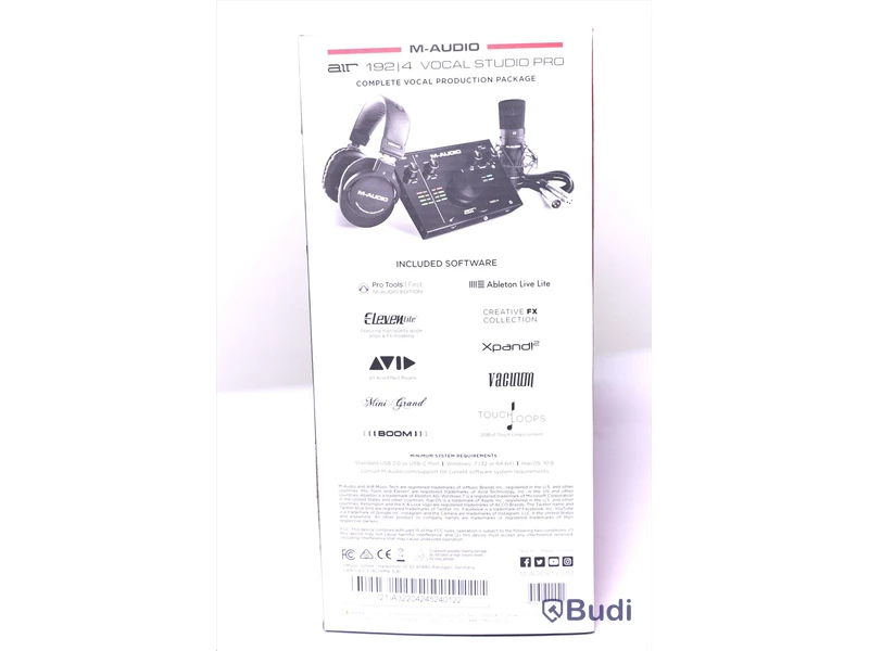 Inspelningskit - M-Audio Air 192-4 Vocal Studio Pro. Ny, Obruten förpackning.