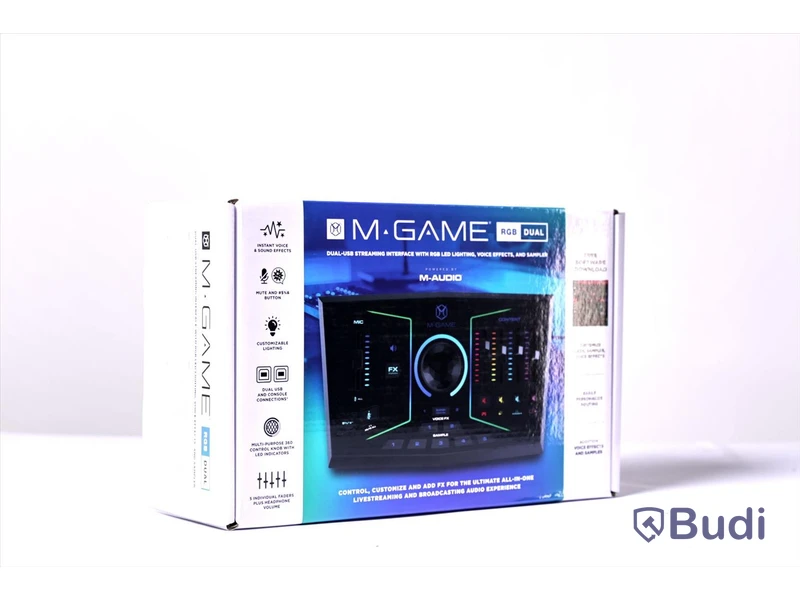 Mixerbord för streaming - M-Game RGB Dual. Ny.