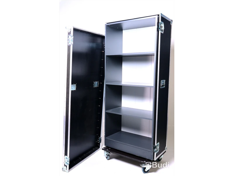 Transportlåda/flightcase - Spectrum Cases m inbyggd hylla