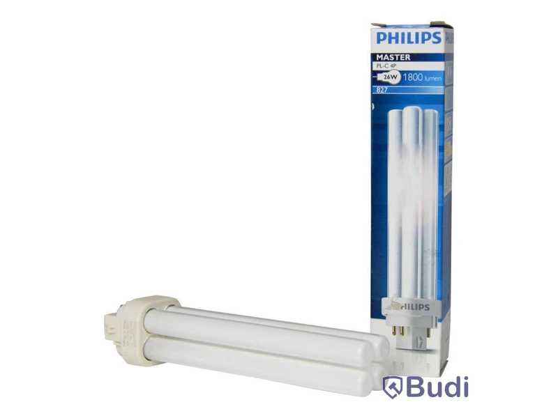 20 st. glödlampor Philips MASTER PL-C 4P, 26W, Varm Vit, Totalt ord. pris inkl. moms: ca 1000 kr.