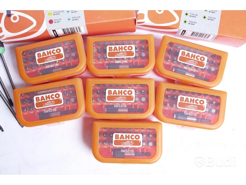 Diverse skruvmejslar samt 7st bitssatser - Bahco