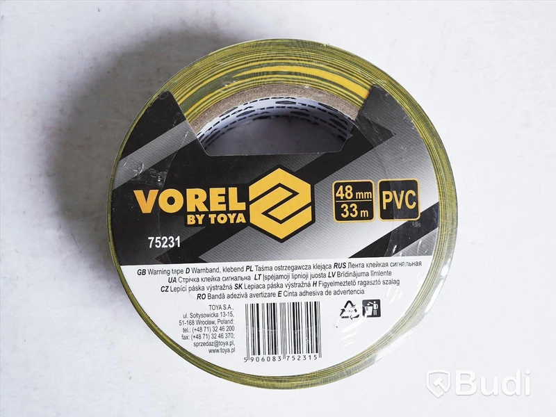 Parti m. tejp - Gorilla Tape, maskeringstejp och varningstejp, se bilder.