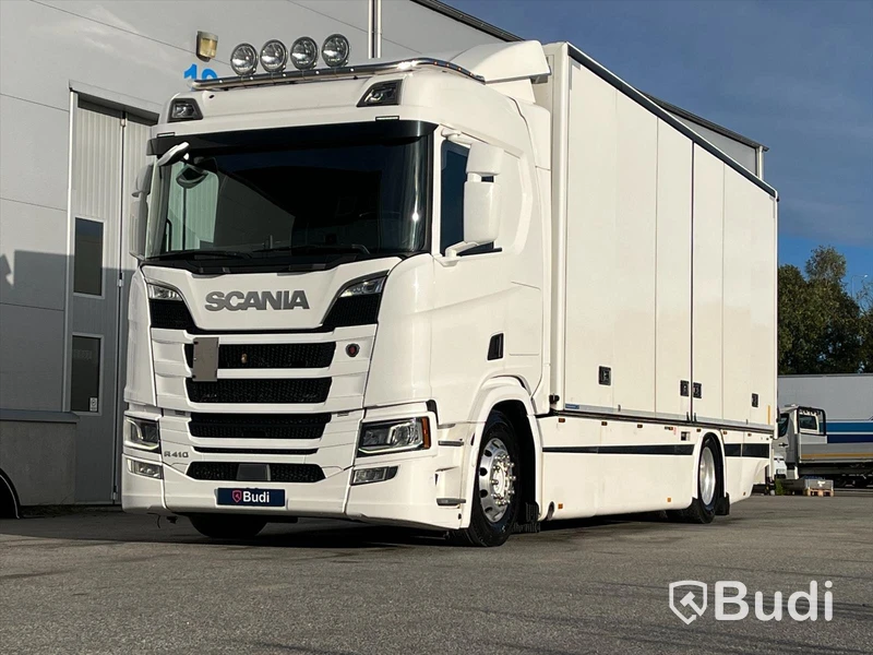 Lastbil Scania R410 4x2 - 2017 | SKAB-skåp med öppningsbarsida och baklyft | VBG