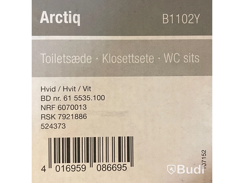8st NY Wc-Sits Vit Alterna Arctic, Total värde ca: 3000kr