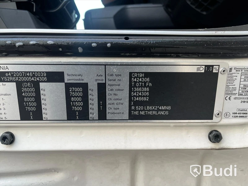 Lastbil | Scania R520-2016 | 6x2 | 16.4 | Automat | 520hk | Nybesiktigad