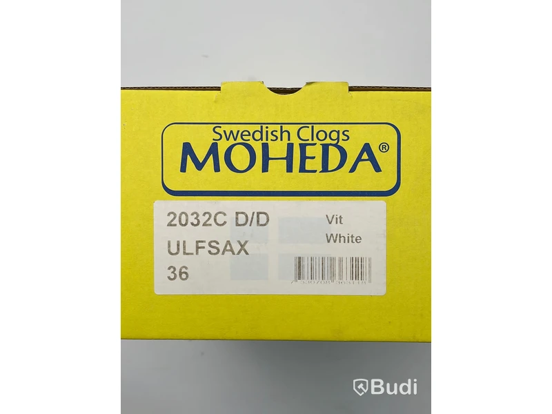 2 st tofflor NYA dam stl 36 vit Moheda Ulfsax, ord. pris ca. 1198 kr