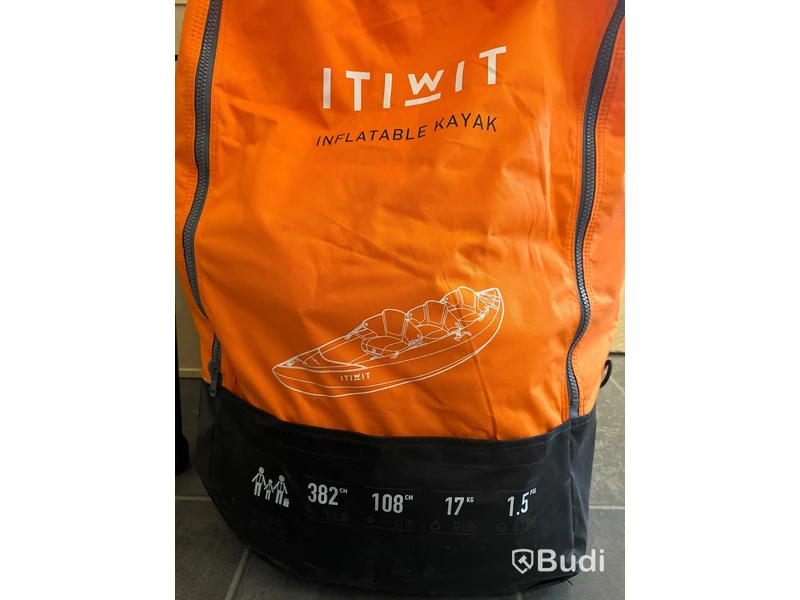 Kajak ITIWIT 3 New orange, åror, flytvästar