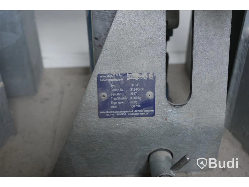 Hydraulisk Kabeltrumhållare - Vetter GmbH TH 31
