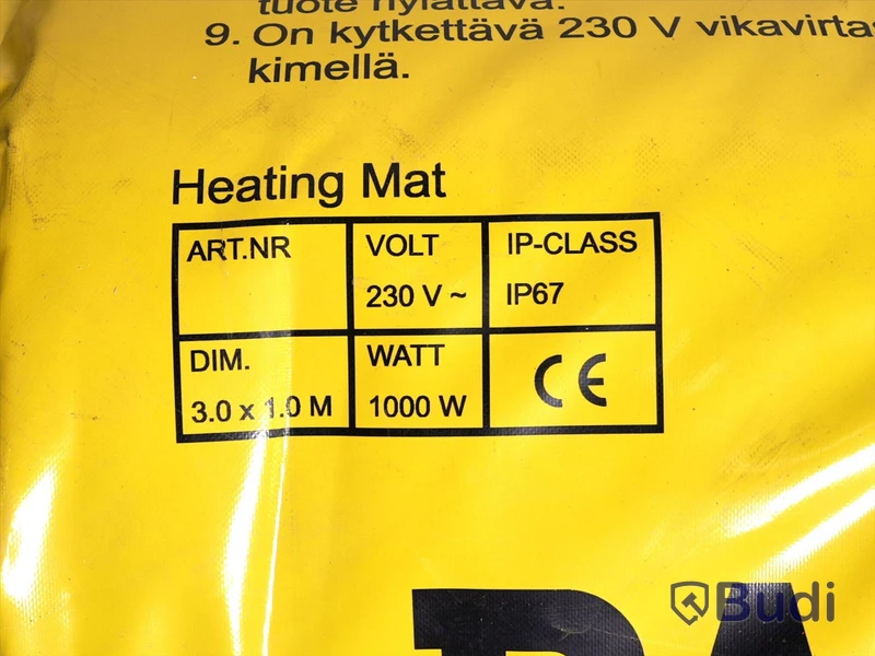 1 st Tjältingsmatta - Ramirent 3m2 1000W Heating Mat