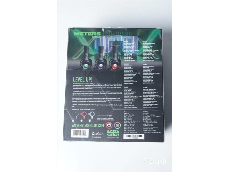Hörlurar - Meters Music Level Up, Carbon