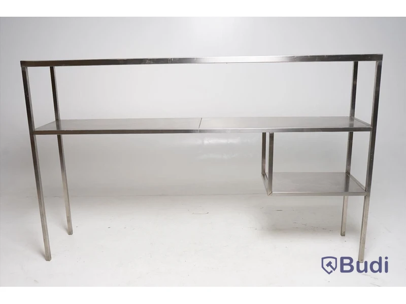 Rostfri hylla, OBS! hylla till en bänk