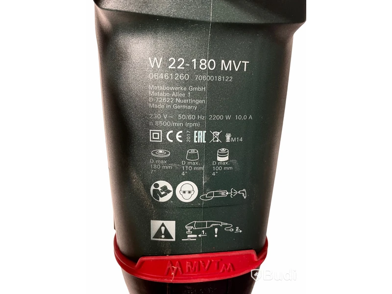 1st NY Vinkelslip - Metabo W 26-180 MVT, ord pris ink. moms ca: 3000 kr