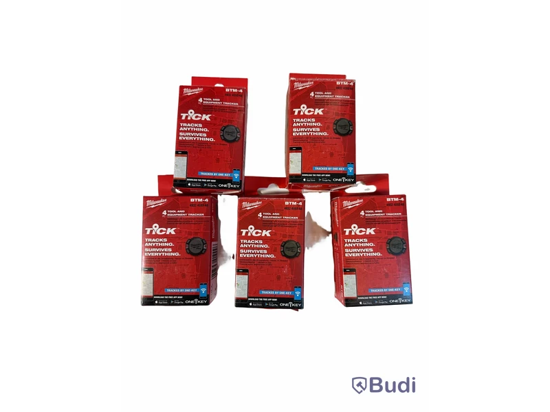 5 paket Spårningsenheter, NYA Milwaukee BTM-4, ord. pris ink. moms ca: 6000 kr
