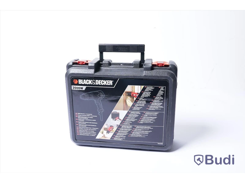 Varmluftspistol – Black & decker 2000W inkl. tillbehör.