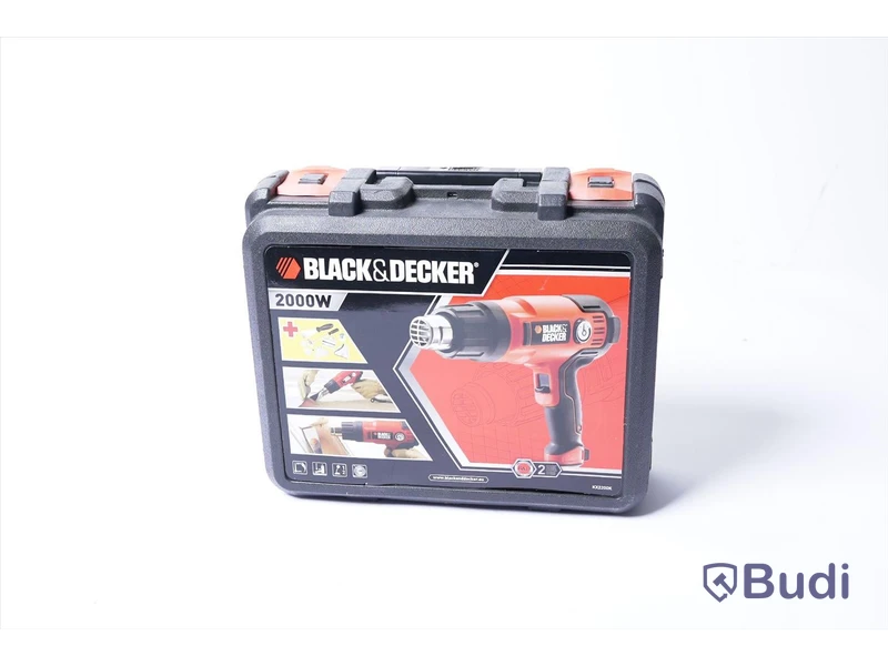 Varmluftspistol – Black & decker 2000W inkl. tillbehör.