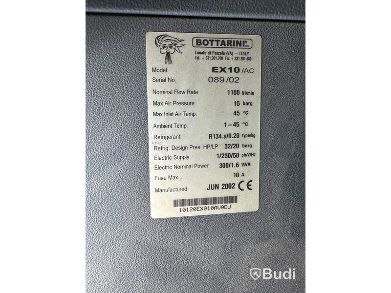 Lufttork Air Krone by Bottarini  EX10 AC och Modul-AIR compressor år 2002