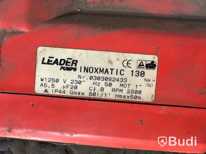 Hydrofor vattenpump Leander Pump, tank 24 L. Obs! Osäker funktion