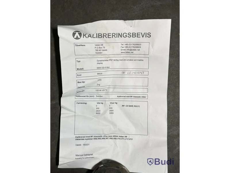 Våg VETEK och fjärrkontroll EBW-2D-5