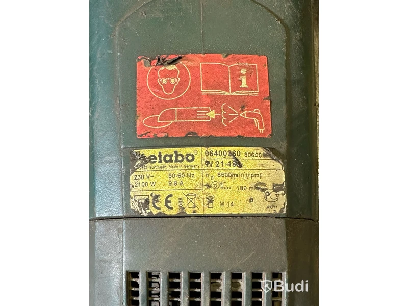 Vinkelslip metabo w 21-18 ink slipplattor