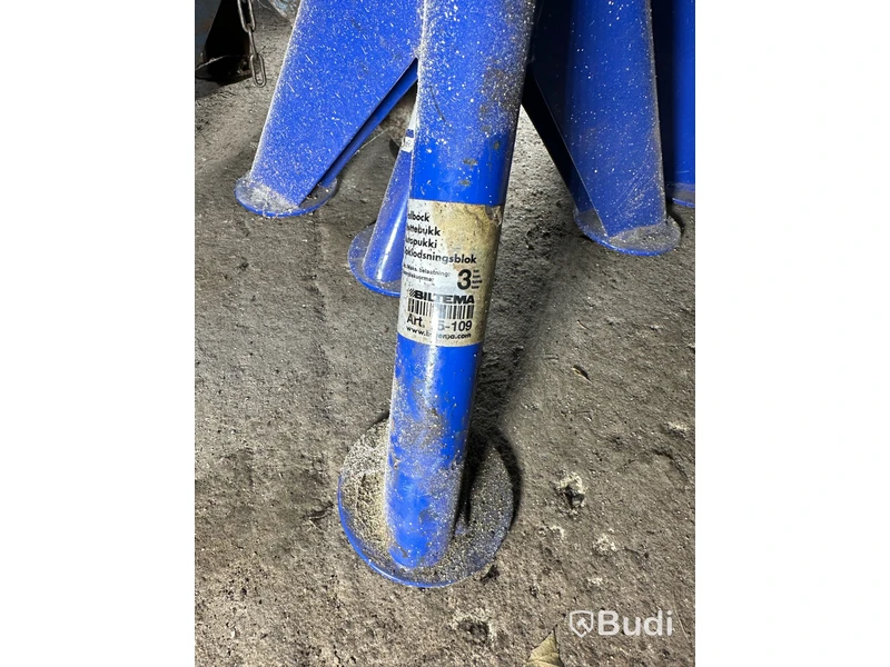 4 st pallbockar, 3 ton