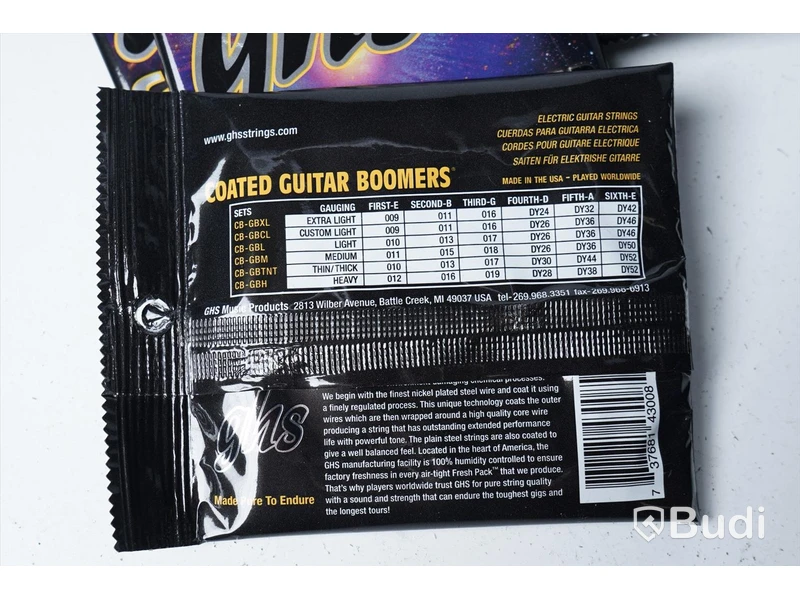Gitarrsträngar - GHS Coated CB-GBCL Boomers. 23st.