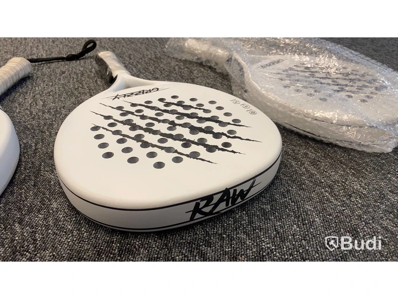 Padelracketar Grizzly Raw White - 3 st