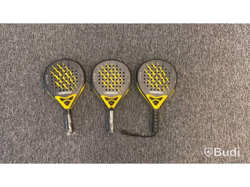Padelracketar Grizzly Reckless Yellow - 3 st