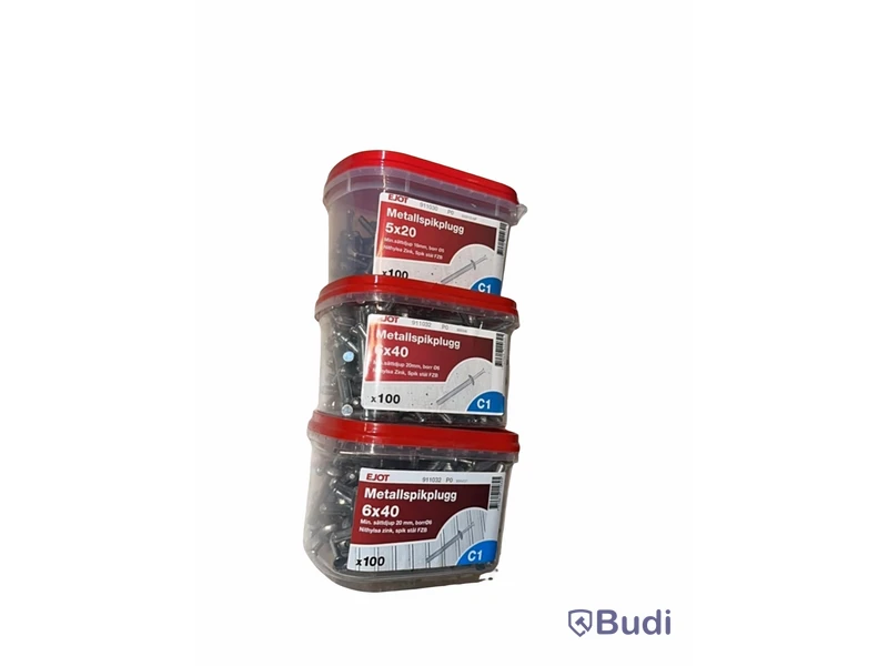 metallspikplugg — Ejot, 5x20 & 6x40 totalt ord. pris inkl. moms ca: 600 kr