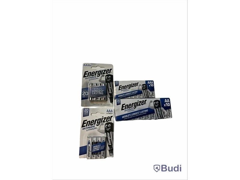 Parti batterier — Energizer Ultimate Lithium, totalt ord. pris inkl. moms ca: 690 kr