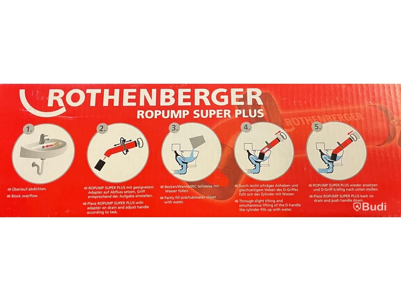 1 st. renspump, Rothenberger 072070X, ord. pris ink. moms ca: 1700 kr