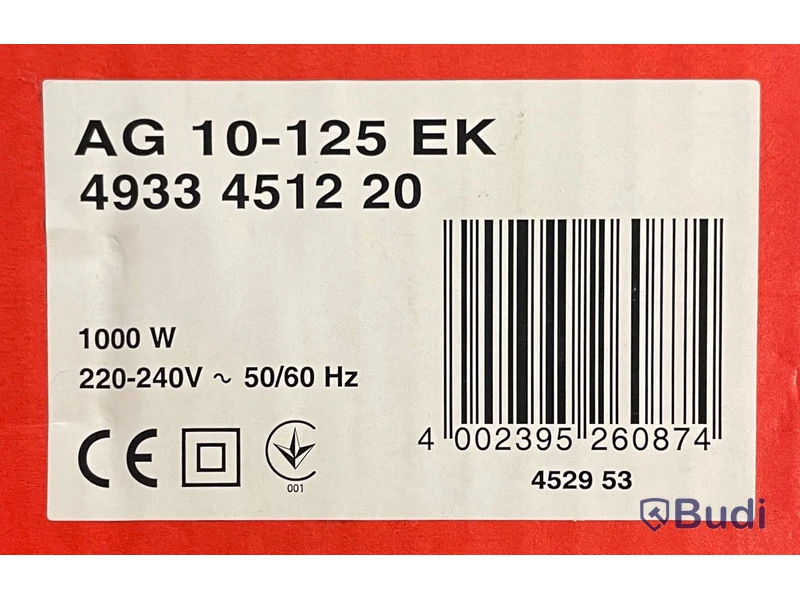 1 st. vinkelslip. Märke: Milwaukee, ord pris ink. moms ca: 1500 kr