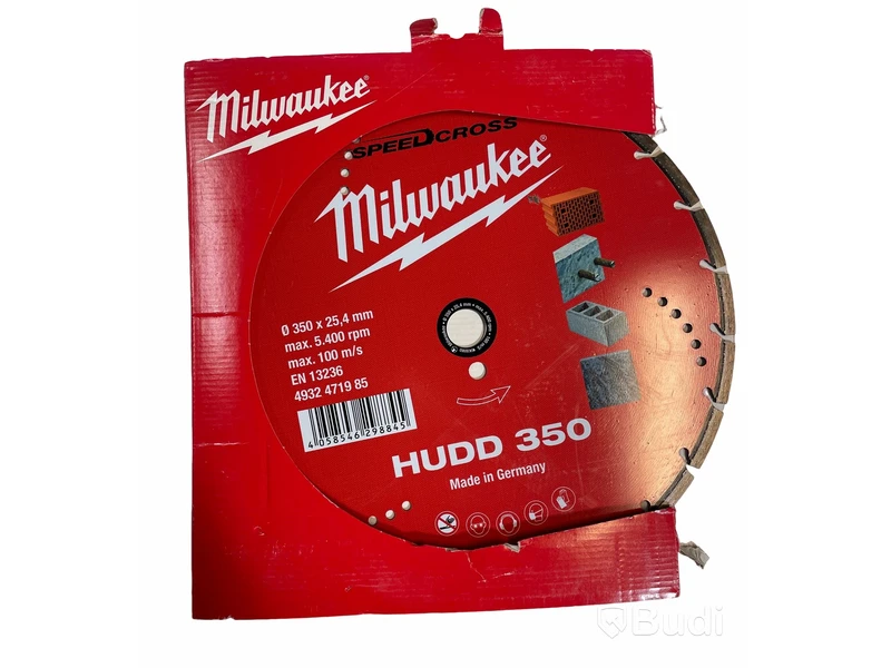 2 st. diamantkapskiva, Milwaukee HUDD 350, totalt ord. pris ink. moms ca: 3000 kr