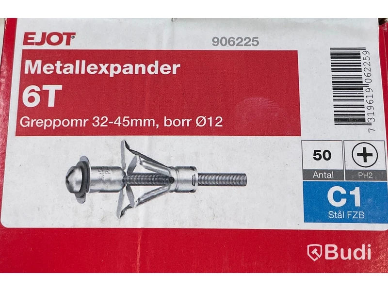 11 st. pkt. med div. skruvar Ejot, Ord. pris inkl. moms: ca 3500 kr