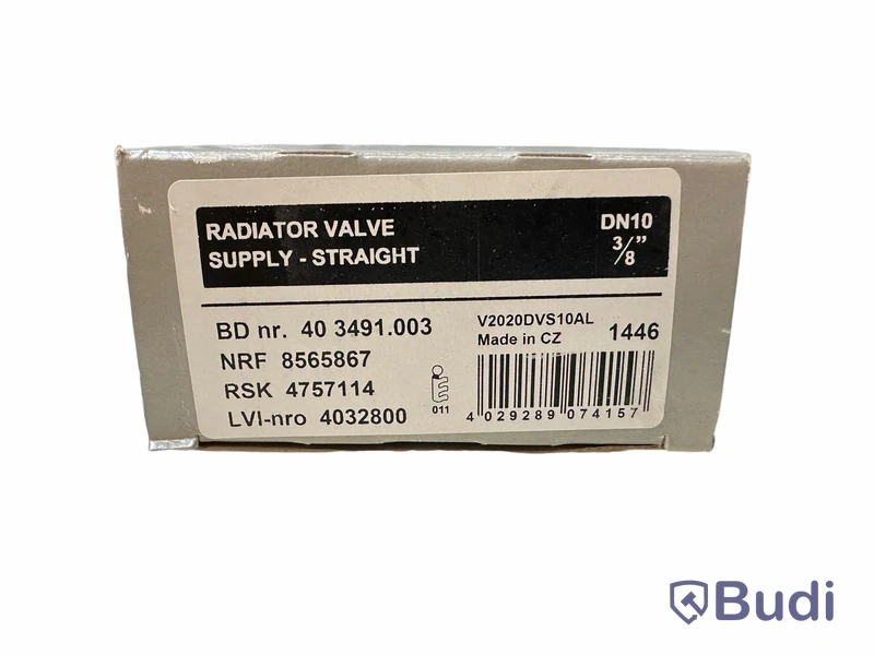 14 st Radiatorventil, Altech DN10 Rak 3/8” totalt ord. pris ink. moms ca:  3300 kr