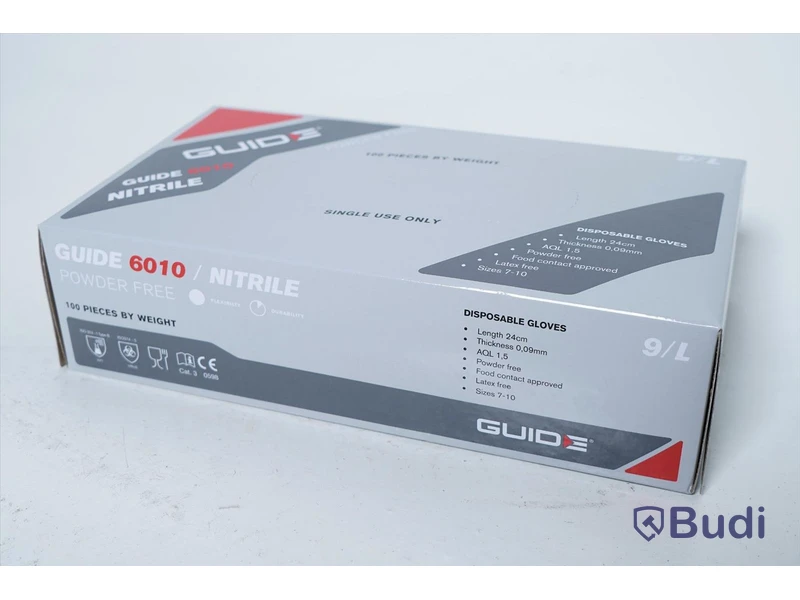 30st 100pack KEMSKYDDSHANDSKE. NYA Stl: 9/L. Märke: Guide 6010. ord. pris ca: 3990 kr.