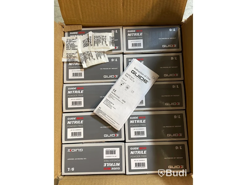 30st 100pack KEMSKYDDSHANDSKE. NYA Stl: 9/L. Märke: Guide 6010. ord. pris ca: 3990 kr.