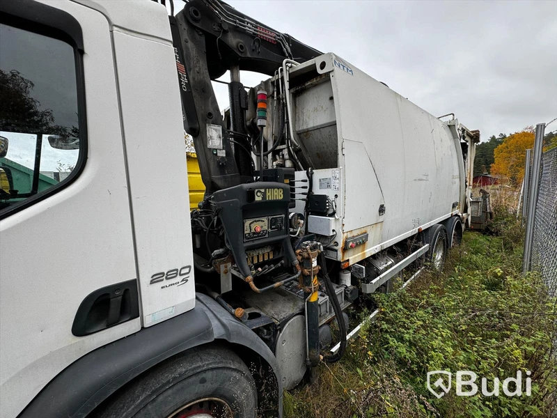 Sopbil med kran Volvo FE 7.1 I-Shift | 280hk | 2009 | I-shift | Reparationsobjekt - EXPORT