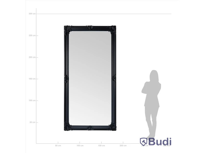 Stor helkroppsspegel 120x240cm Svart Queen Ord. Pris: 4477 kr