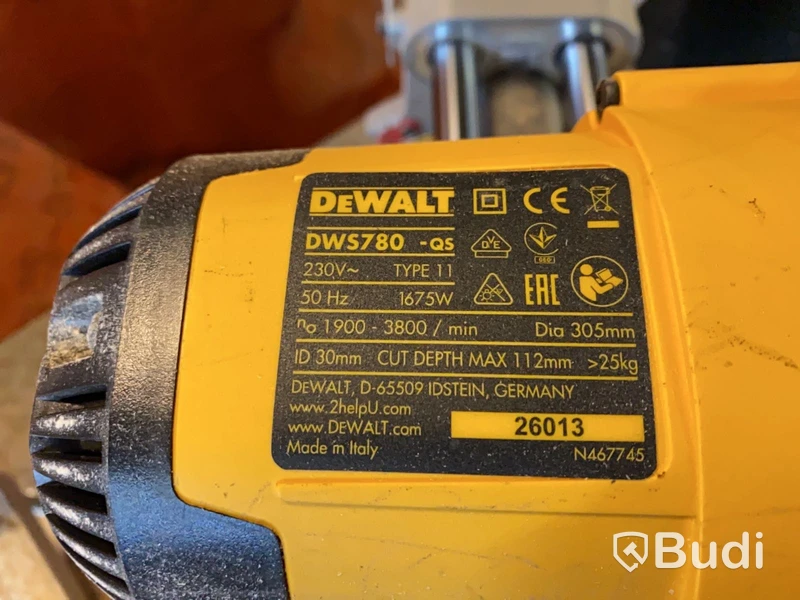 Kap & gersåg DeWalt med stativ.