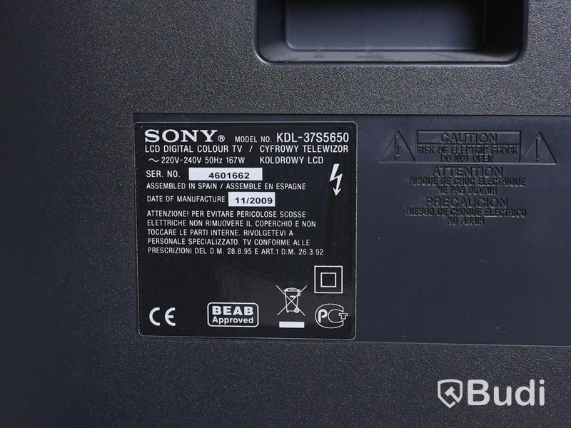 1 st TV-skärm - Sony Bravia KDL-37S5650