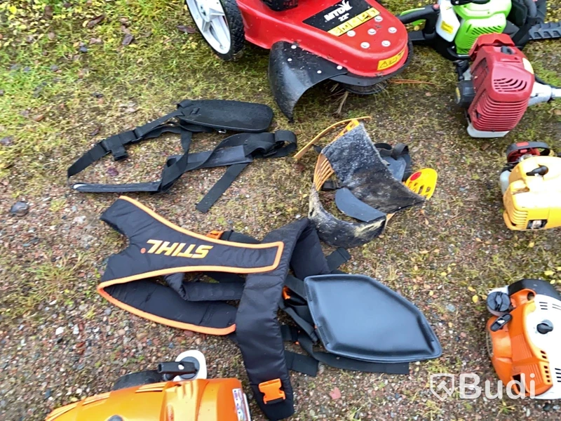 Trädgårdsmaskiner bensindrivna 7st